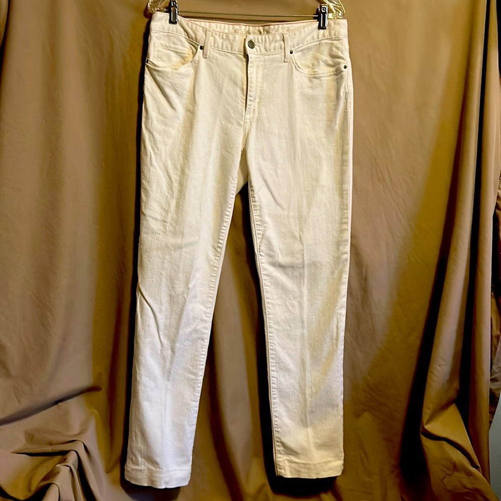 Eddie Bauer white denim jeans size 12